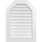 Ekena Millwork Octagonal Top Surface Mount PVC Gable Vent w/ 3-1/2"W x 1"P Standard Frame, 26"W x 36"H GVPOT26X3601SN - alternate 1